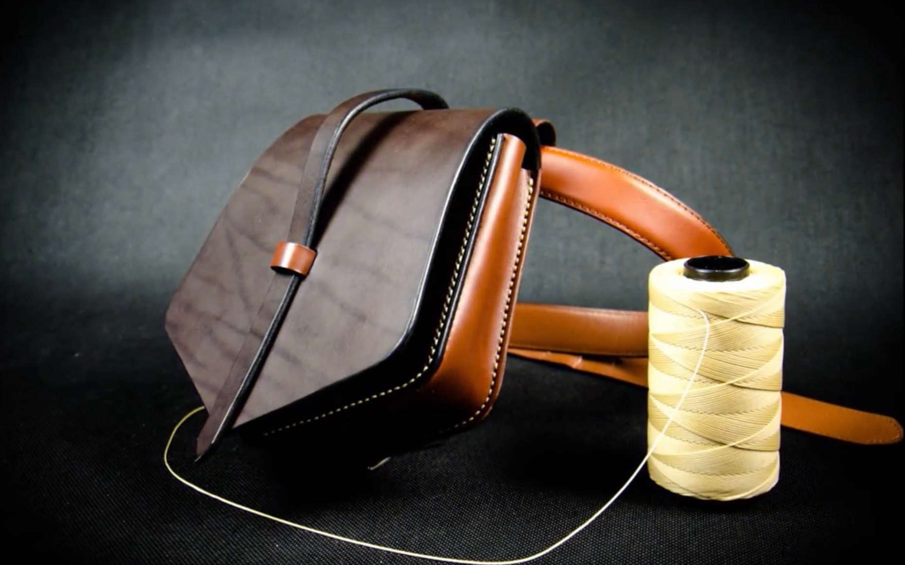 【手工皮具】创意皮质小挎包