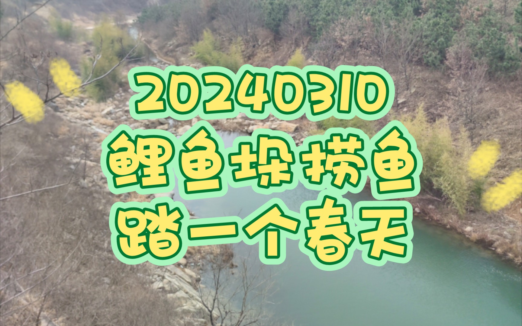 20240310去鲤鱼垛捞鱼记录嘻嘻,天气还算好哔哩哔哩bilibili