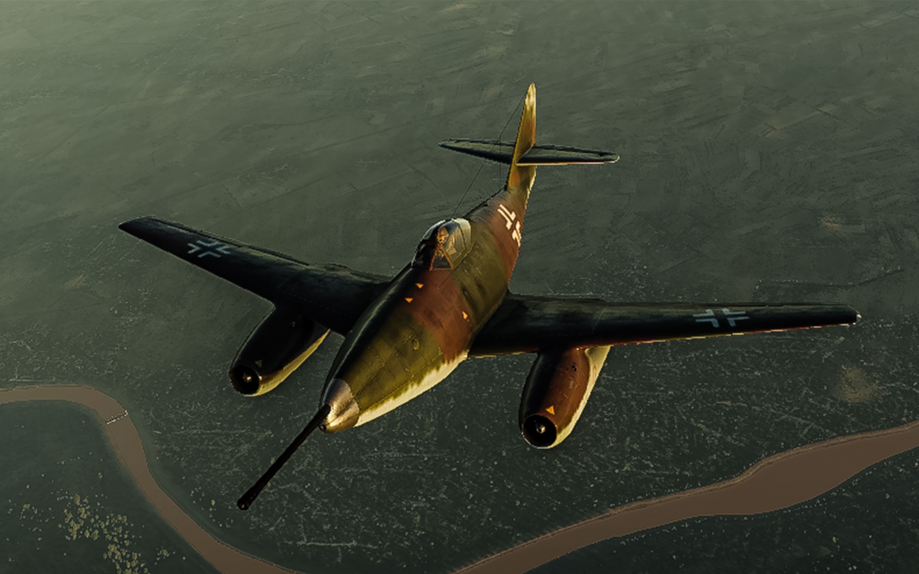 战争雷霆me262a1u4编队杀手听说地上铁罐子的头很硬让我的50mm开罐器