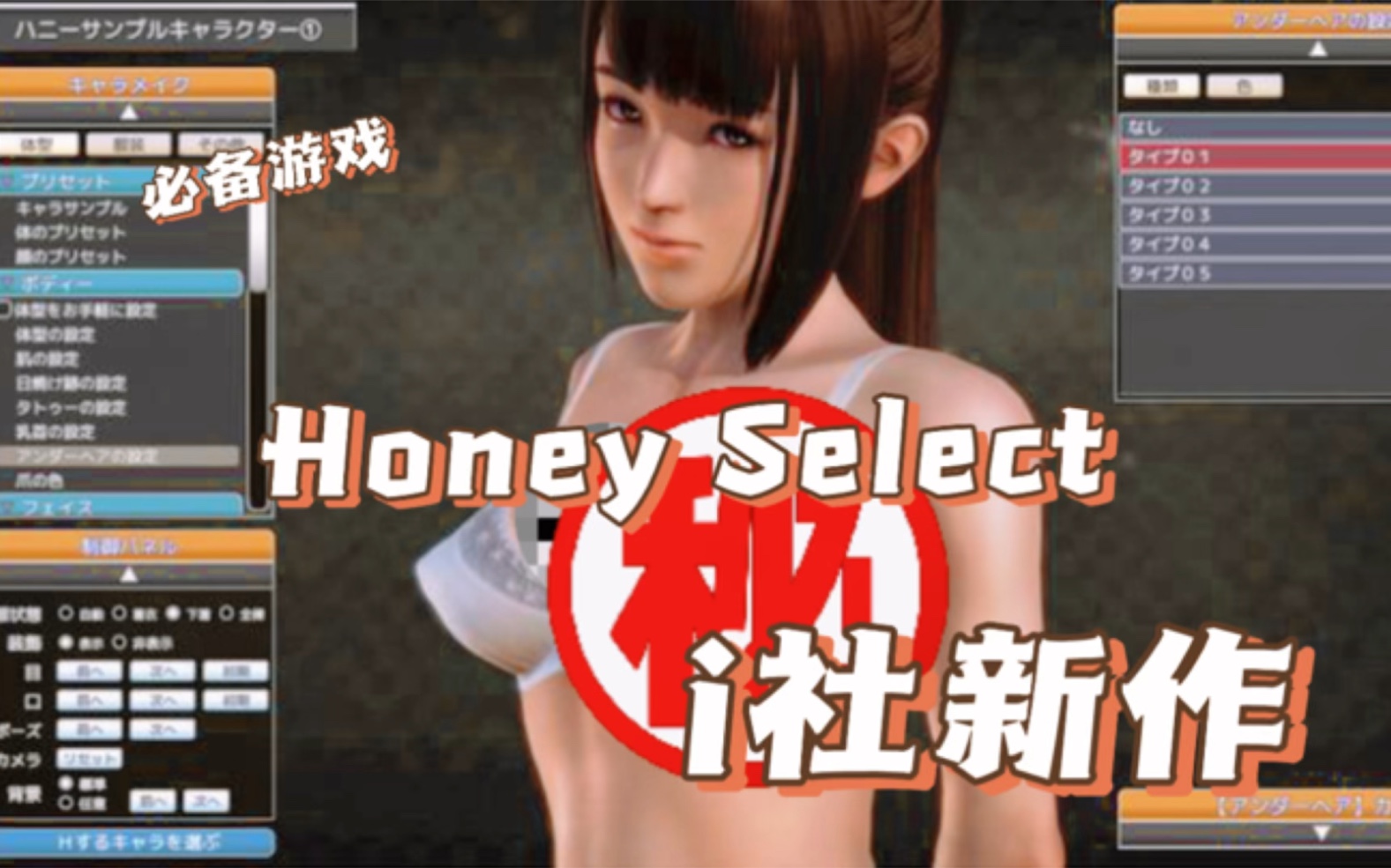 [图]Honey Select I社新作游戏 中文优化版