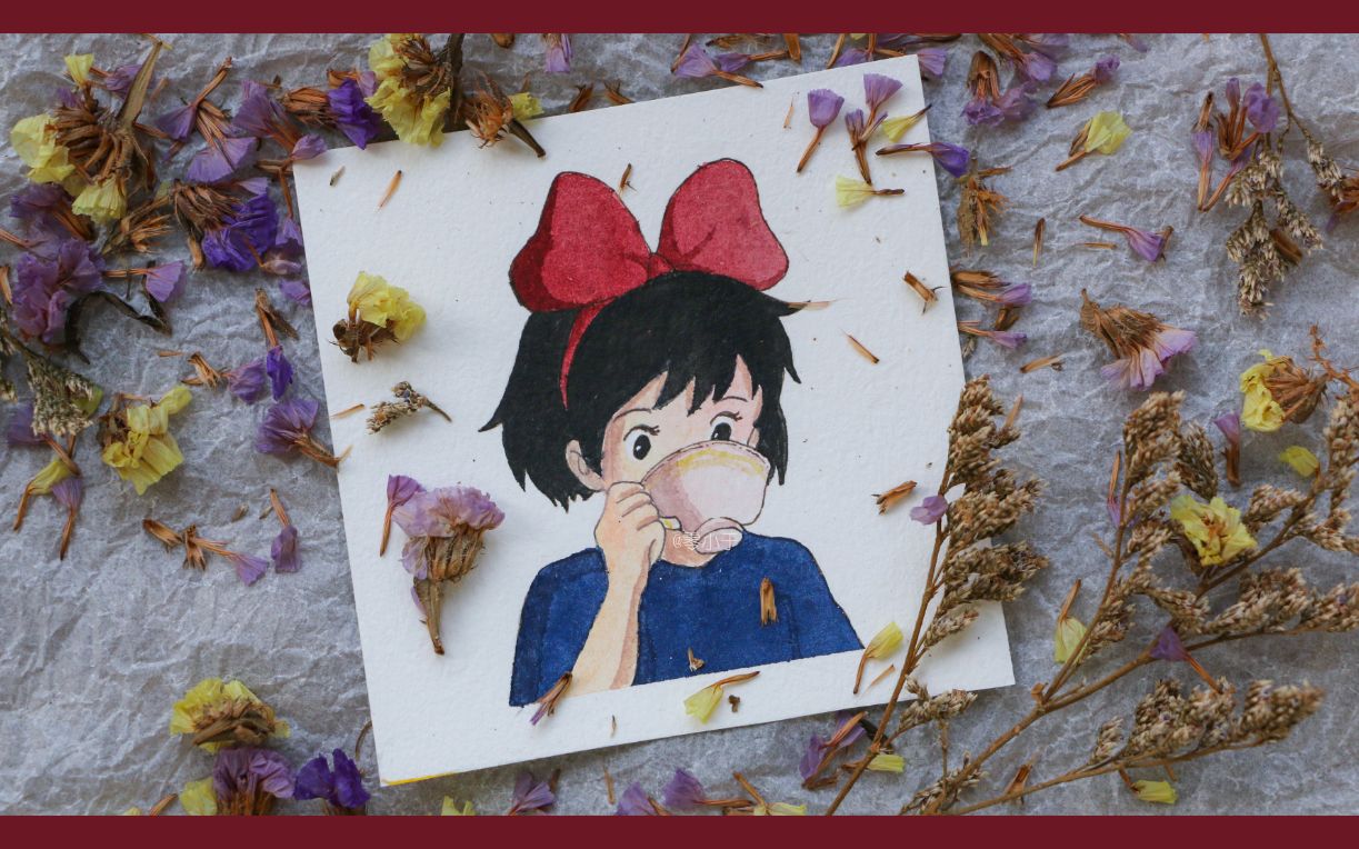 【水彩过程】宫崎骏动画 | 魔女宅急便系列 第一弹 6-1