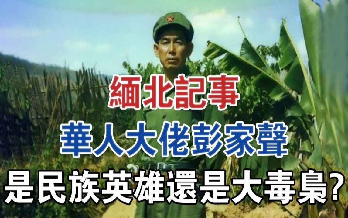 缅北记事:华人大佬彭家声,是民族英雄还是大毒枭?#大案纪实#刑事案件#案件解说哔哩哔哩bilibili