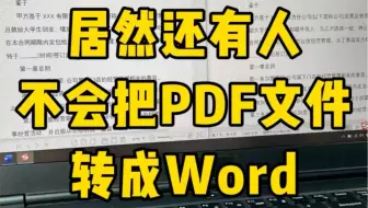 PDF文件转word，有手就行