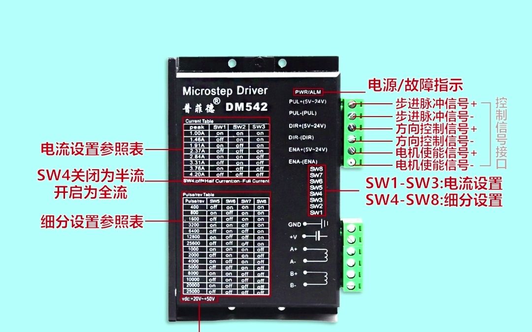 步进电机的接线与使用方法哔哩哔哩bilibili
