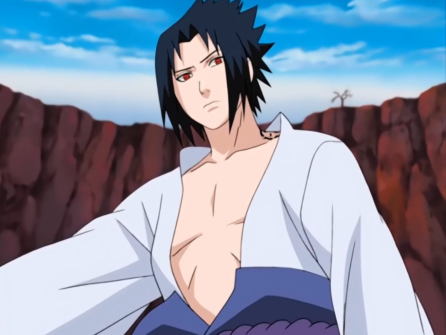 佐助vs新卡卡西班 佐助一人打败大和 佐井 鸣人 小樱