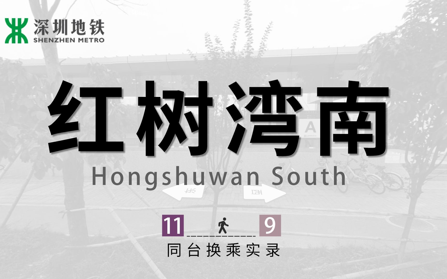 站台换乘 | 深圳地铁红树湾南站十一号线九号线同台换乘哔哩哔哩bilibili