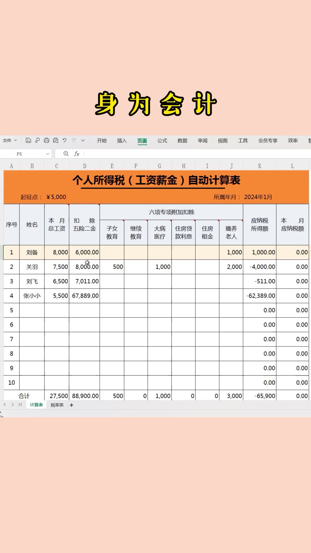 还不知道个人所得税怎么计算吗?哔哩哔哩bilibili