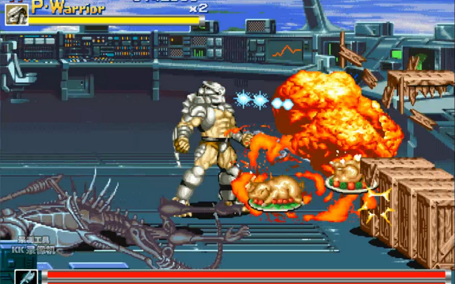 卡普空街机异形大战铁血战士之魂斗罗2021版铁血战士剧情通关