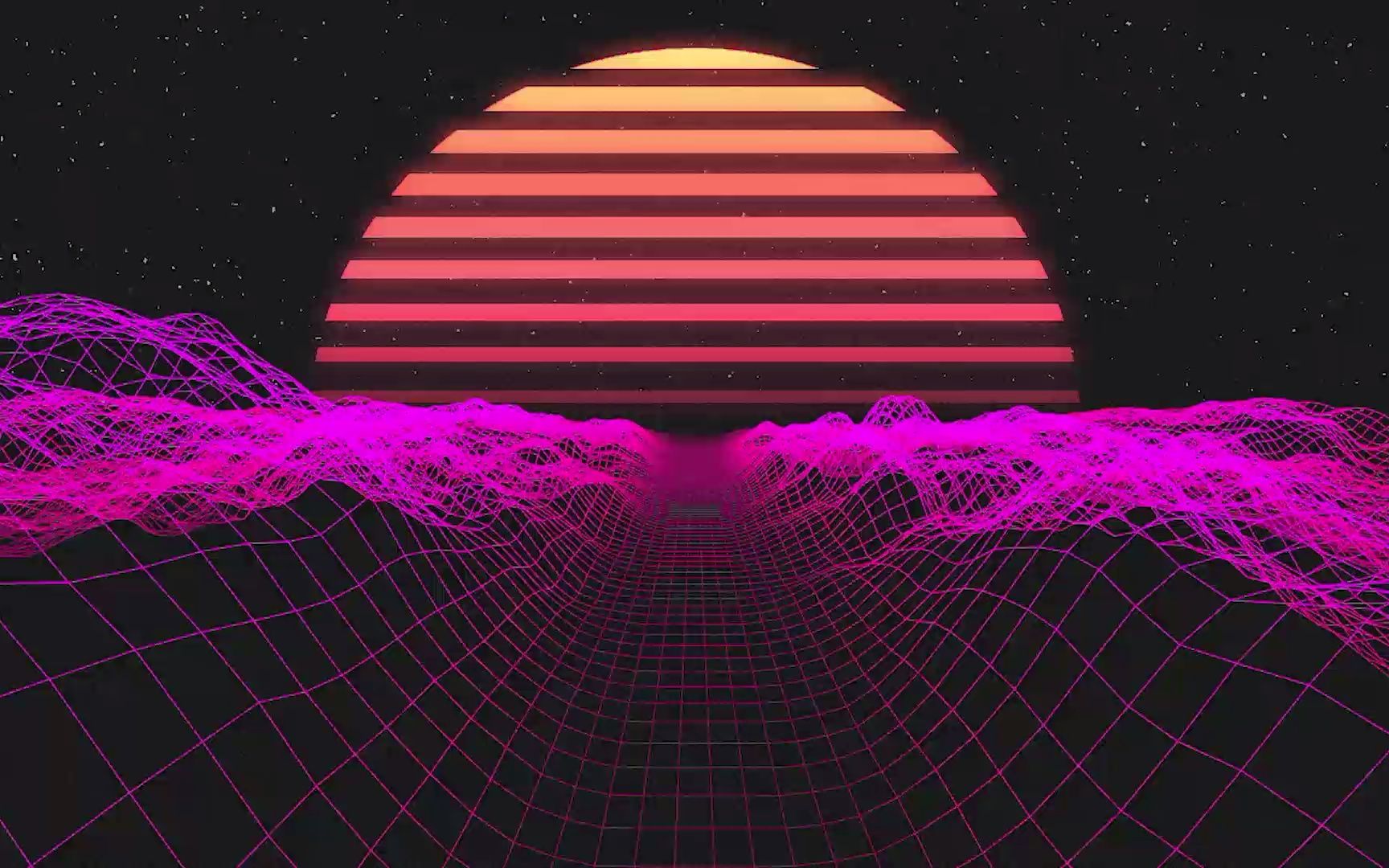 每日练习synthwave动态专辑封面