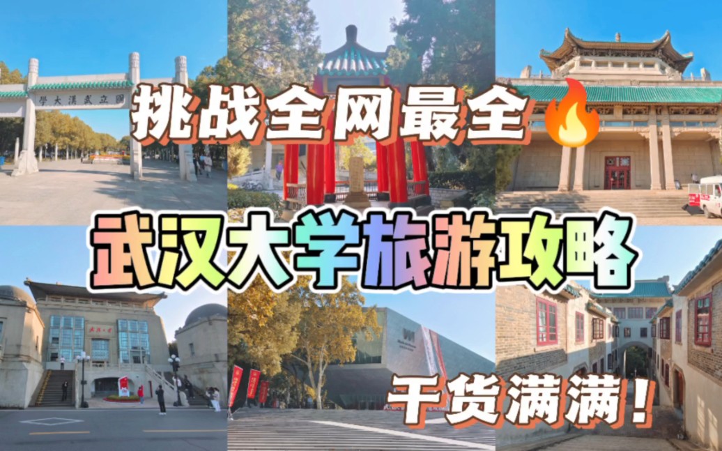 【每每游记】挑战全网最全的武汉大学旅游攻略!吐血整理,看这一条就够!哔哩哔哩bilibili