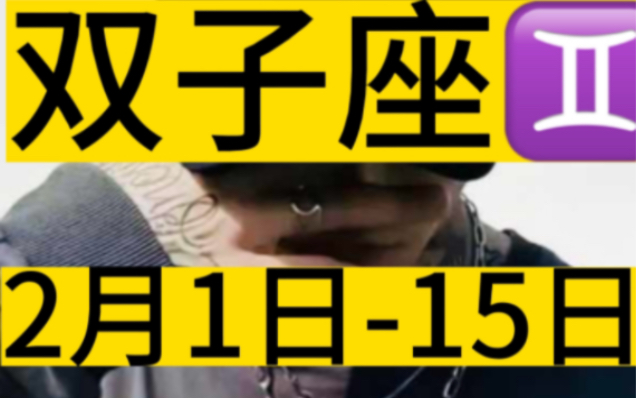 双子座2月1日15日运势走势哔哩哔哩bilibili