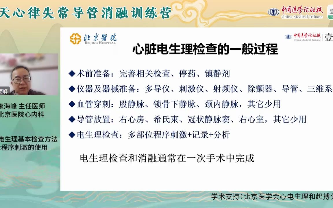 施海峰:心脏电生理基本检查方法及程序刺激的使用哔哩哔哩bilibili