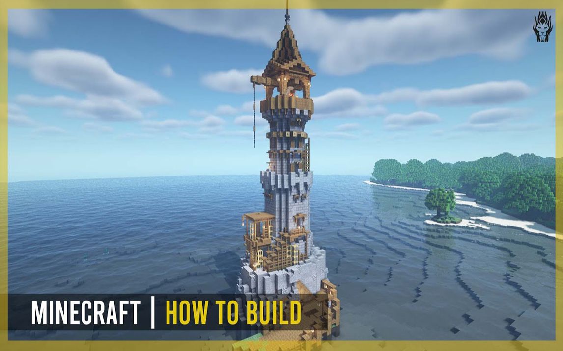 【Minecraft建筑教程】如何建造中世纪灯塔-RAX4545-建筑教程-哔哩哔哩视频