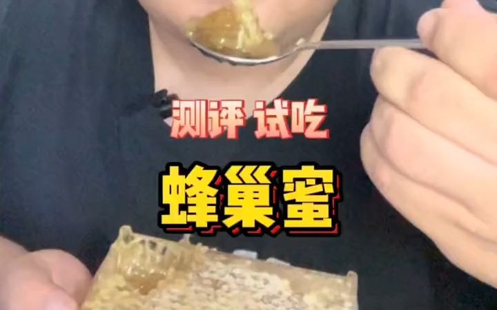 蜂巢蜜的正确食用方法!哔哩哔哩bilibili