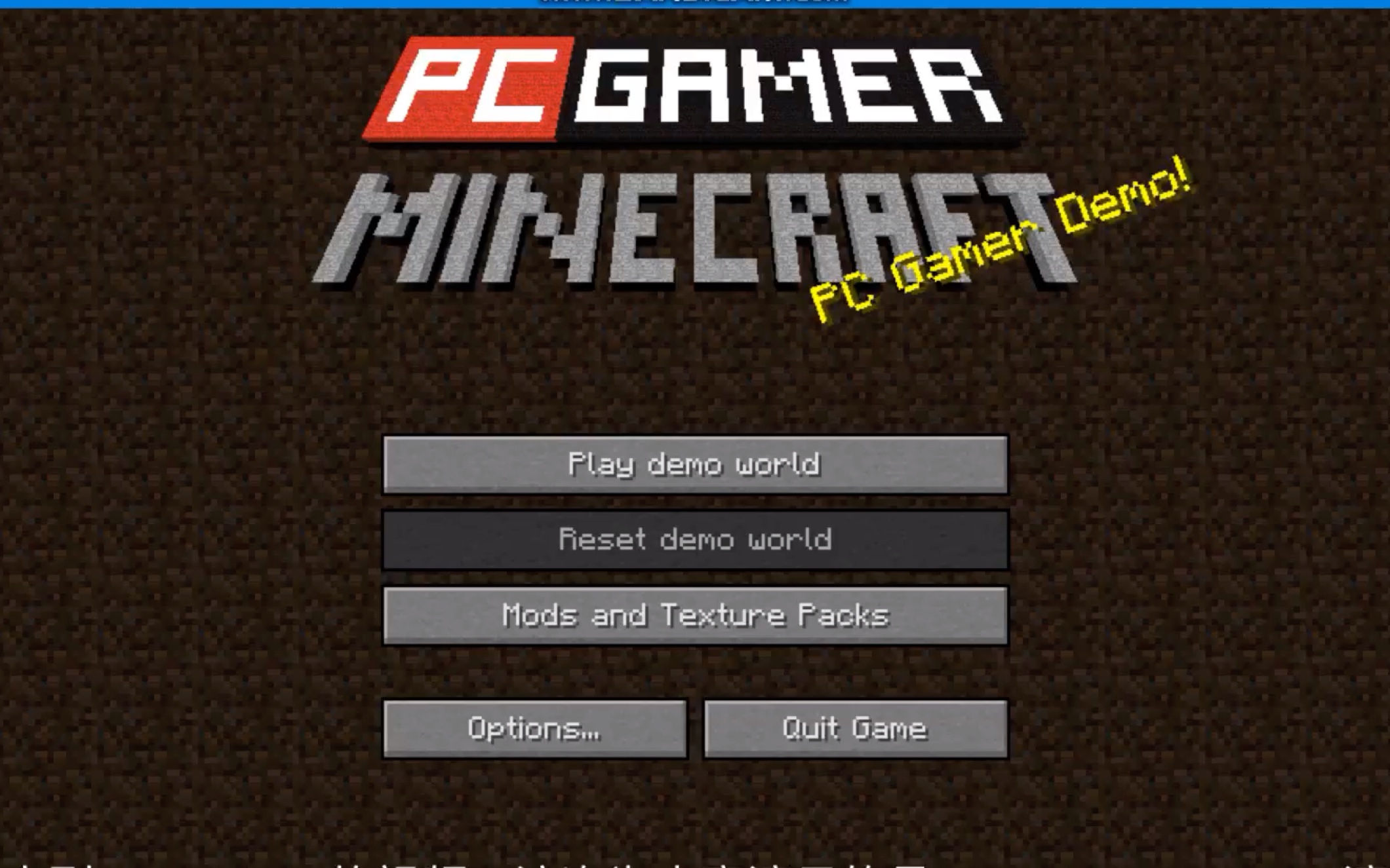 [老版本探索]Minecraft中最早的演示版?Minecraft PC Gamer演示版体验!哔哩哔哩bilibili