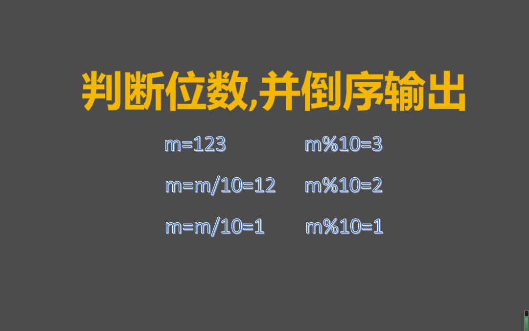 [图]判断一个整数的位数并倒序输出，C语言判断一个数是几位数，倒序输出