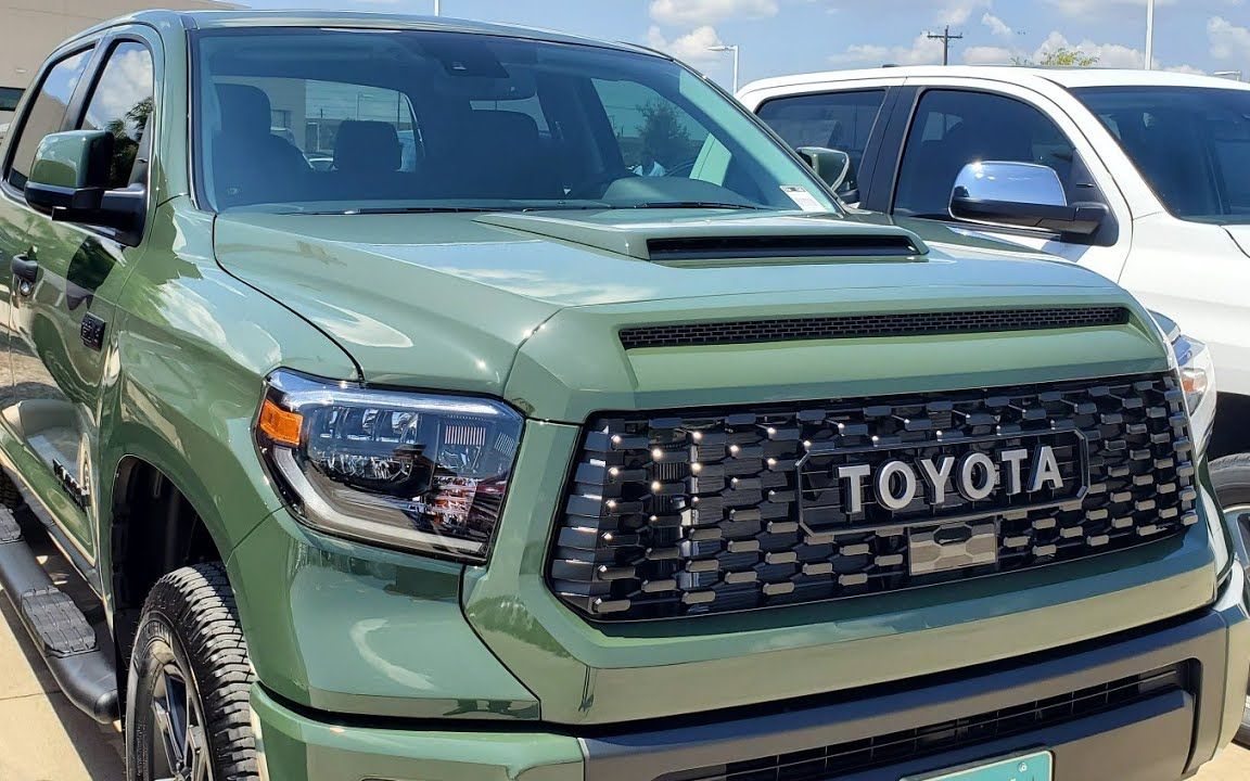 丰田展厅 - 2020 丰田坦途tundra trd pro 军绿色