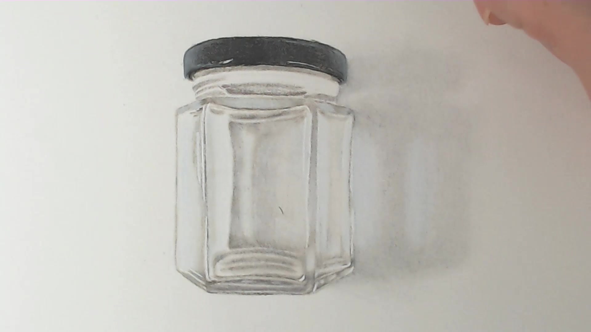 彩铅基础教学怎么画好透明玻璃罐