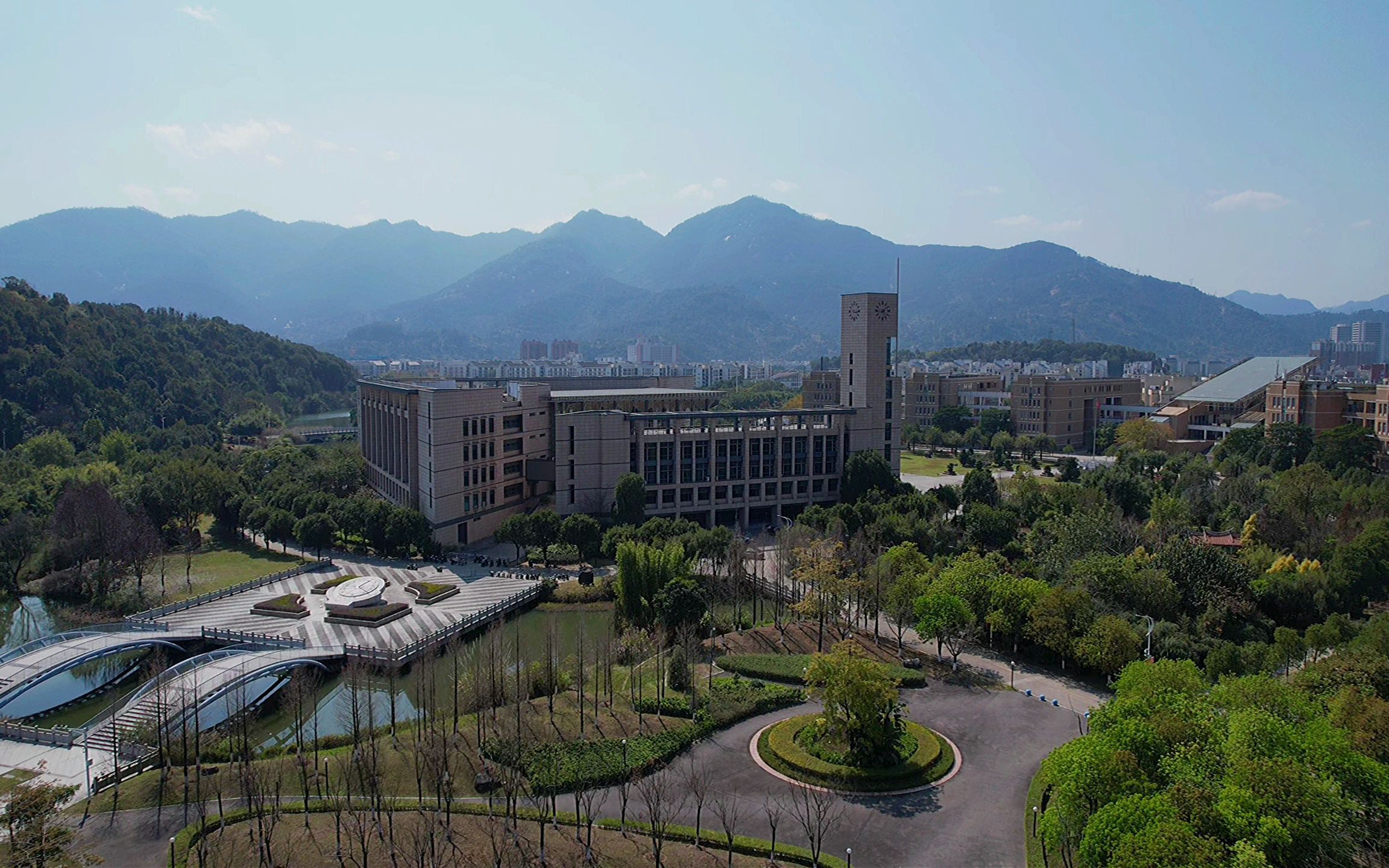 福州大学俯瞰图图片