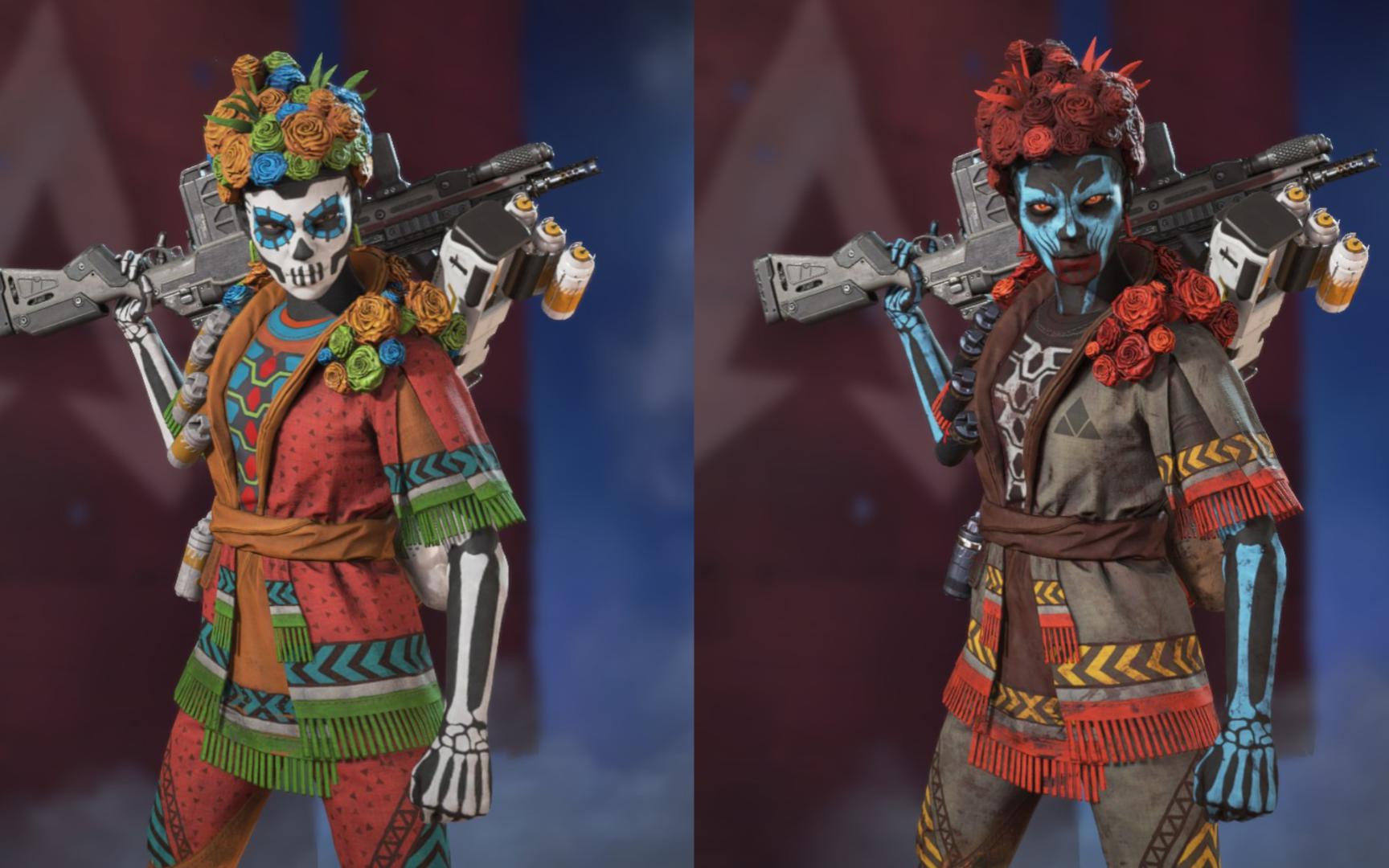 apex英雄 万圣节骷髅烟妹 班加罗尔卡特里娜捆绑包展示