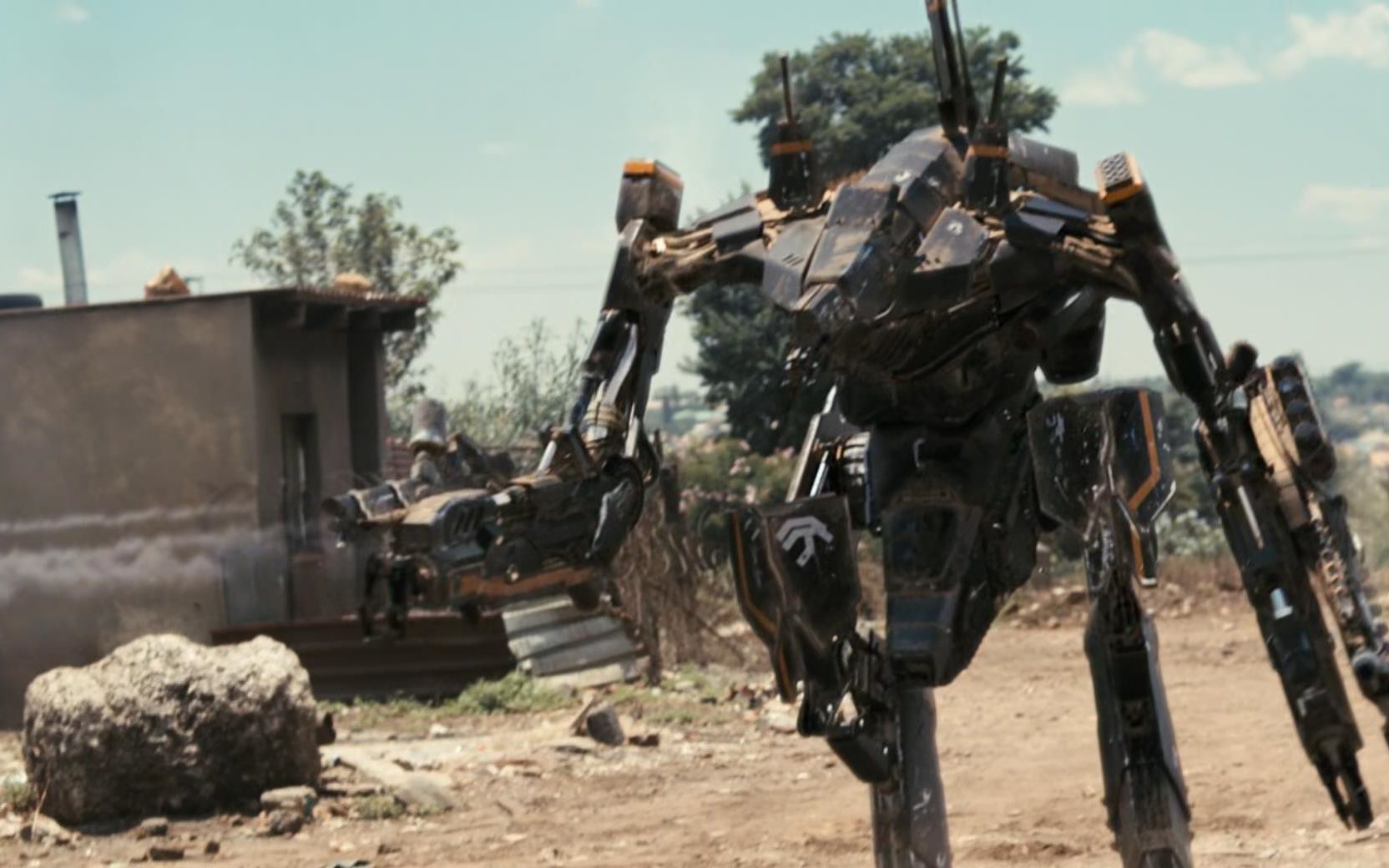 高清回顾第九区变异男主驾驶外星机甲横扫特种部队