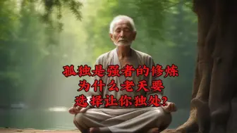 下载视频: 天选之人，为什么老天要选择让你独身一人?原因远比你想象得更深远。