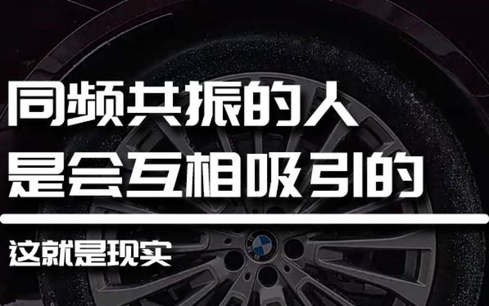 同频共振的人,是会互相吸引的.
