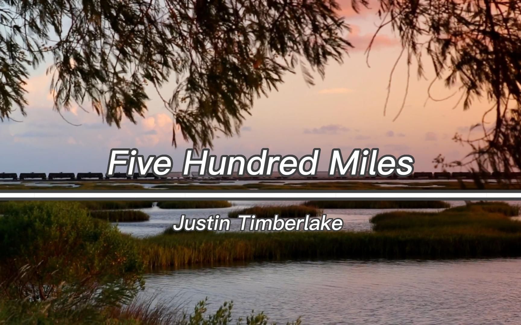 《five hundred miles》这首歌描述的场景都让人热泪盈眶.