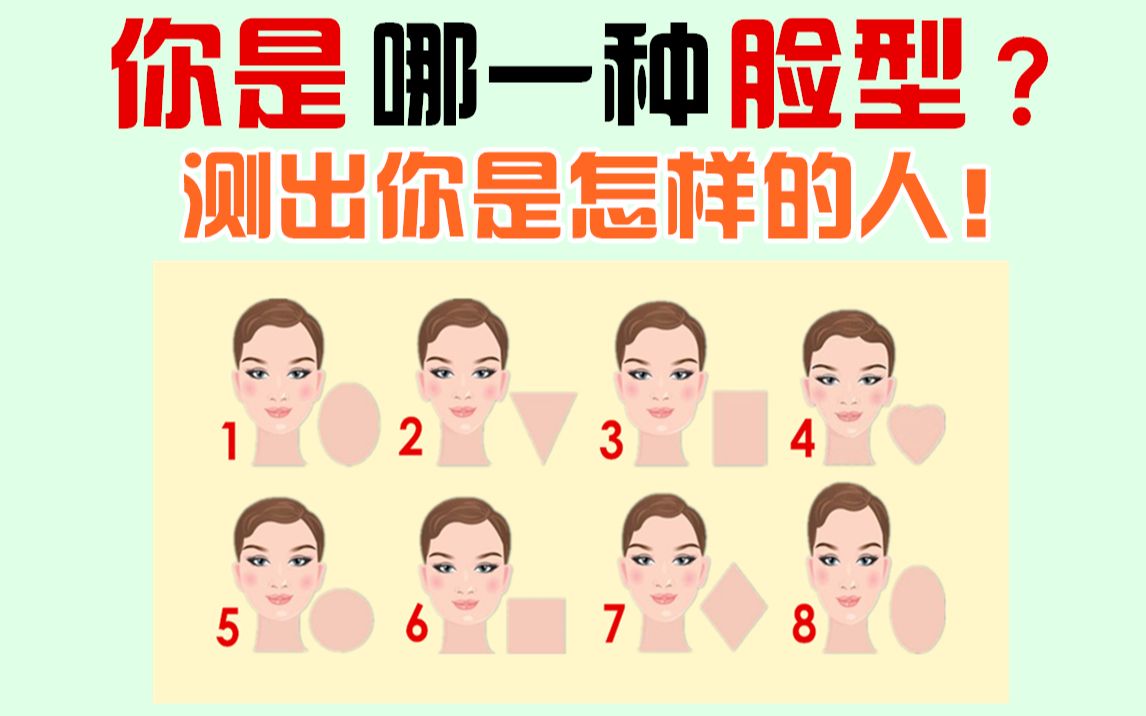 人的8种脸型 狭长图片