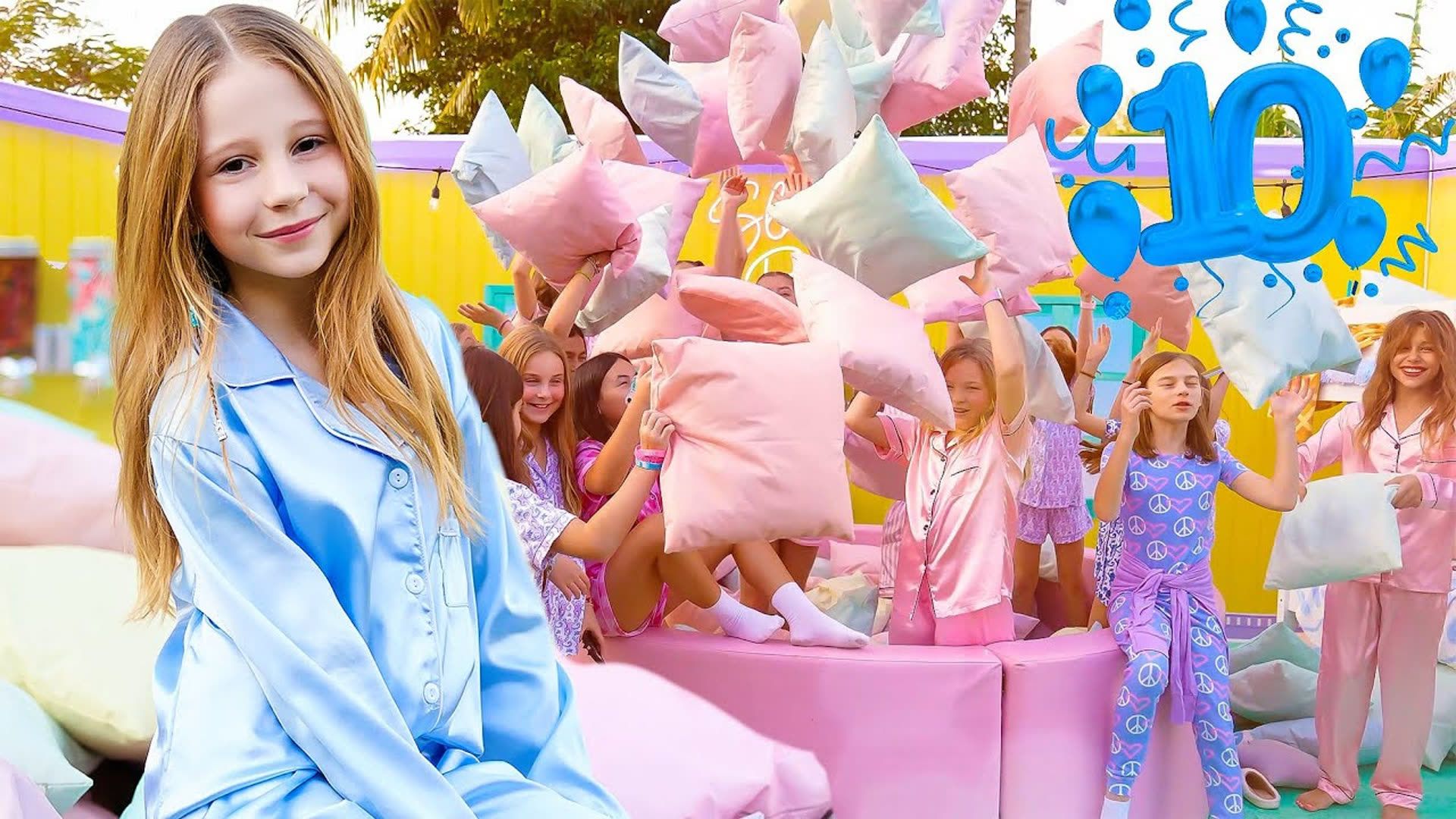 外国小女孩举办睡衣派对,猜猜她给小伙伴们准备了什么惊喜