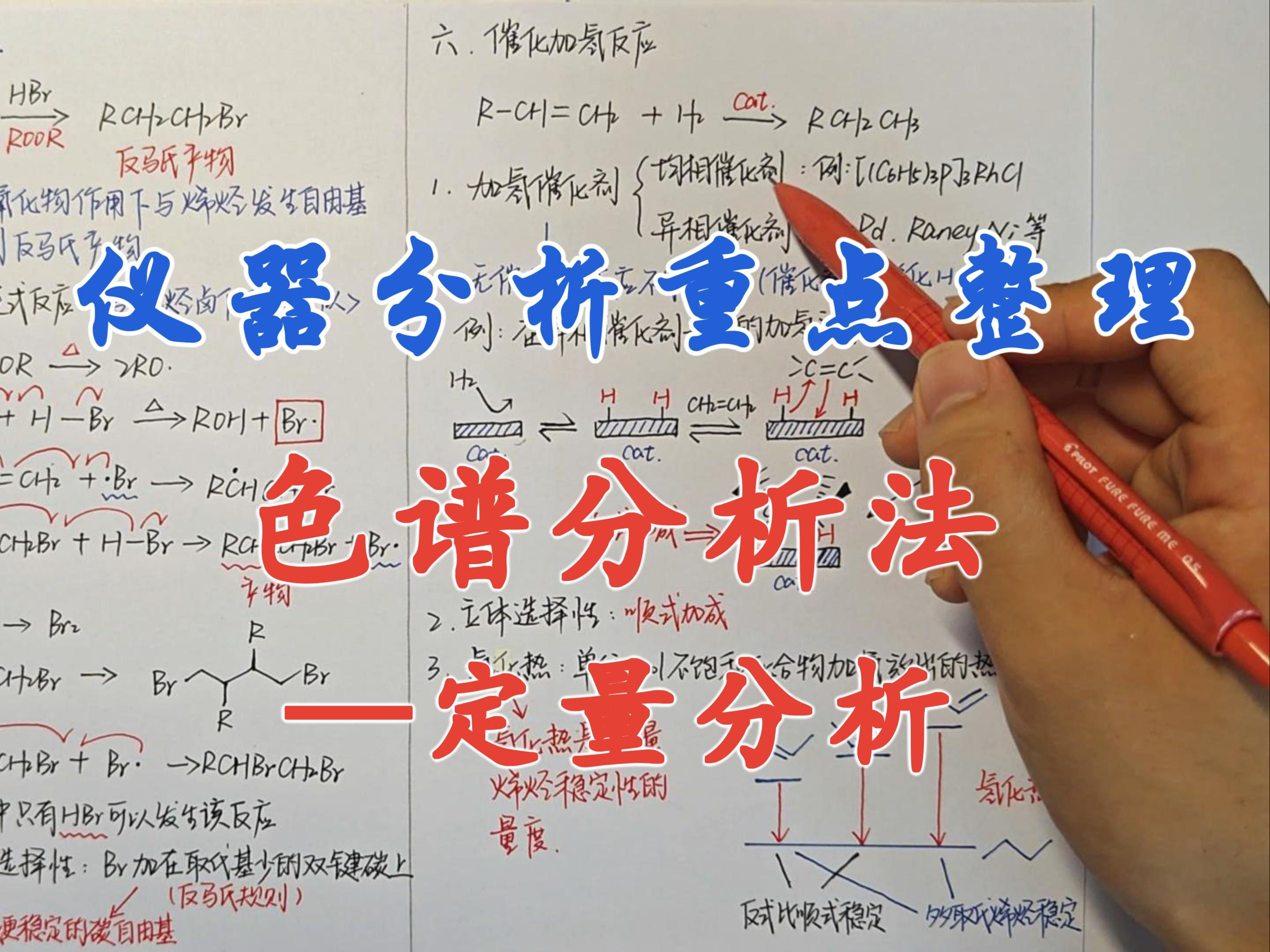 【仪器分析重点整理】色谱分析法定量分析哔哩哔哩bilibili