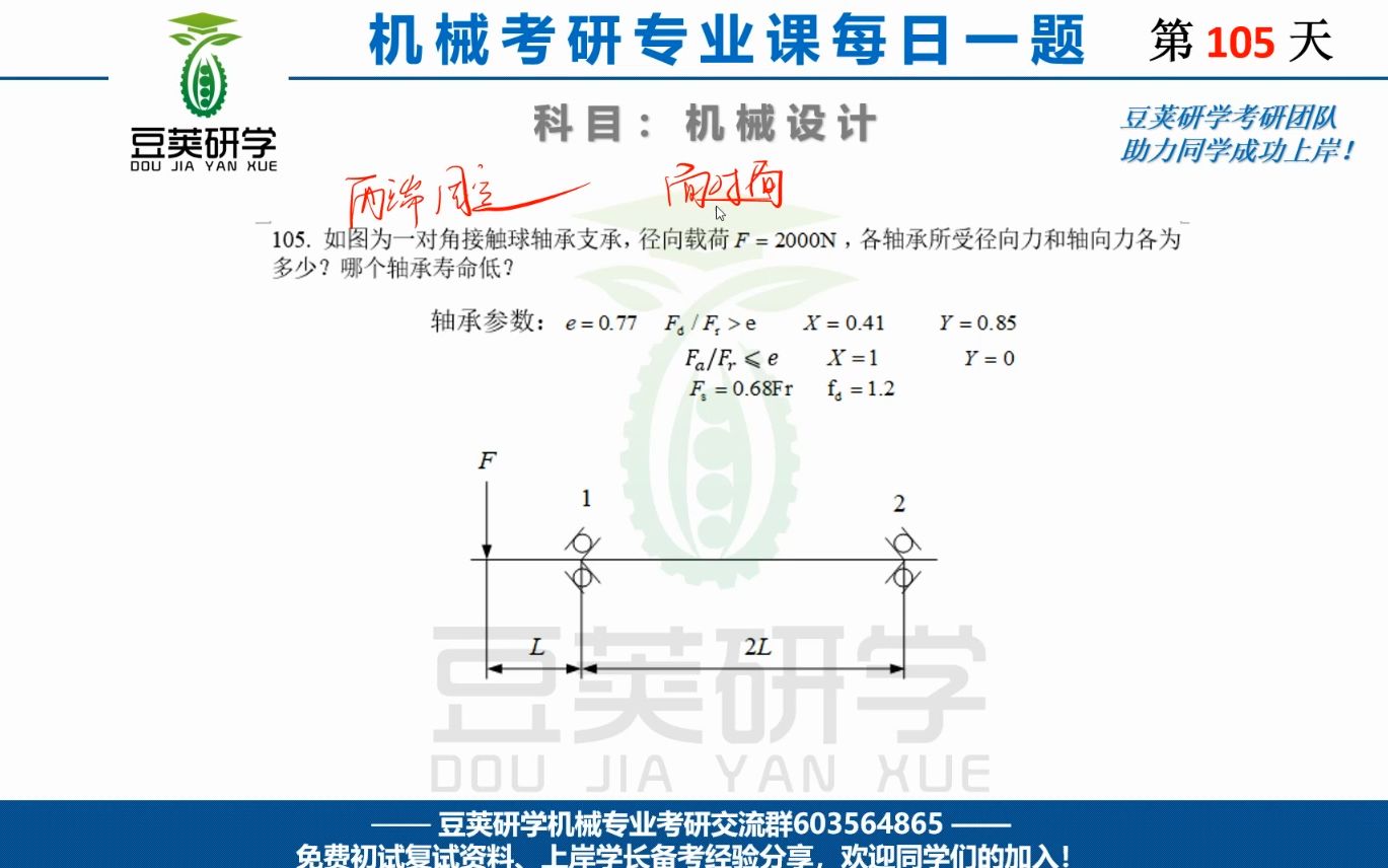 机械设计考研每日一题——轴承寿命计算哔哩哔哩bilibili