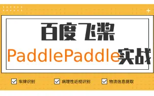 Download Video: 百度 飞桨 PaddlePaddle 实战