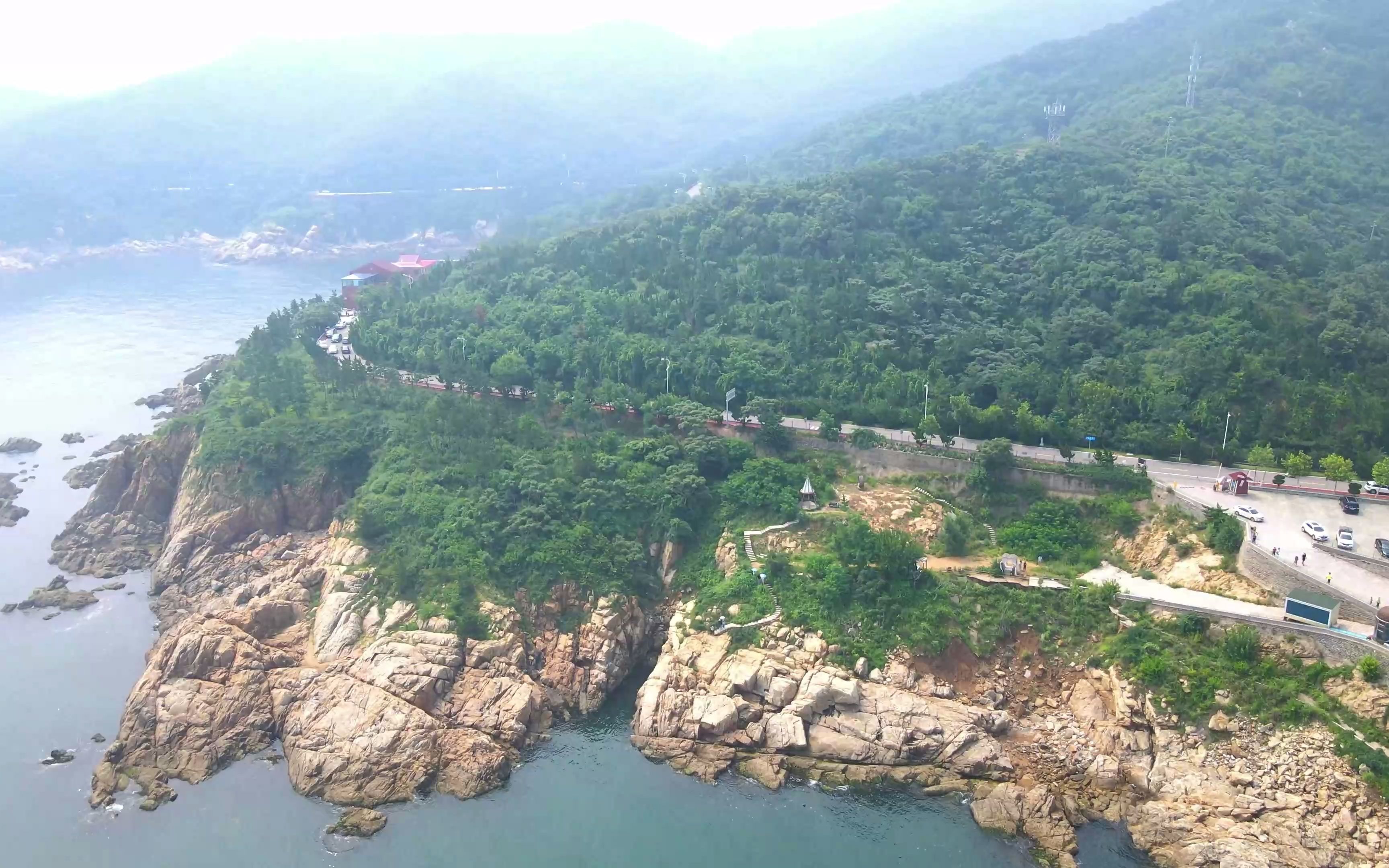 航拍威海20-环海路海岸线