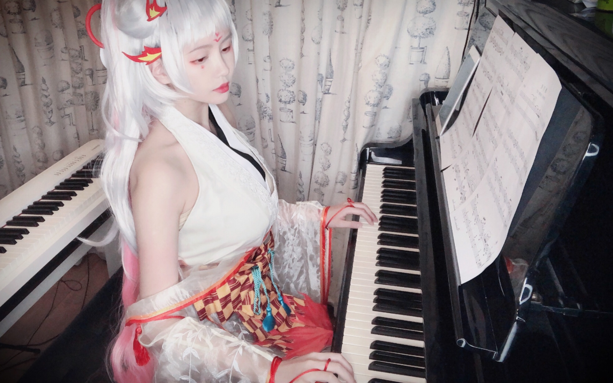 钢琴胧月夜阴阳师百闻牌ost不知火的新技能是演奏