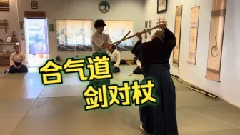 Download Video: 【合气道】武器攻防Drill - 杖卷落 vs 剑切返