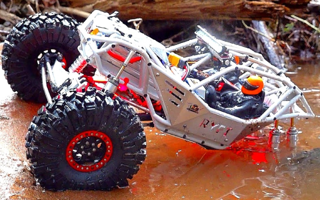 愉快玩水～"银色子弹"axial遥控管架攀爬车 rbx10 ryft 1/10 遥控车