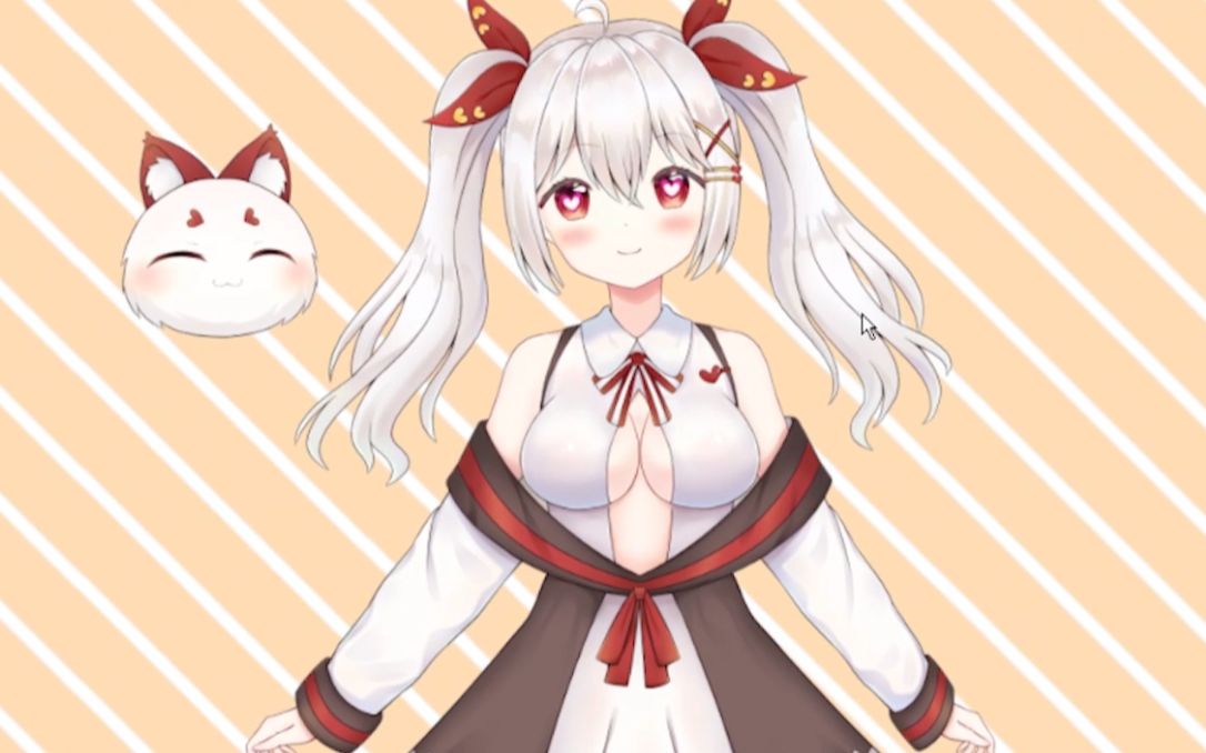 客单展示好康的双马尾立绘