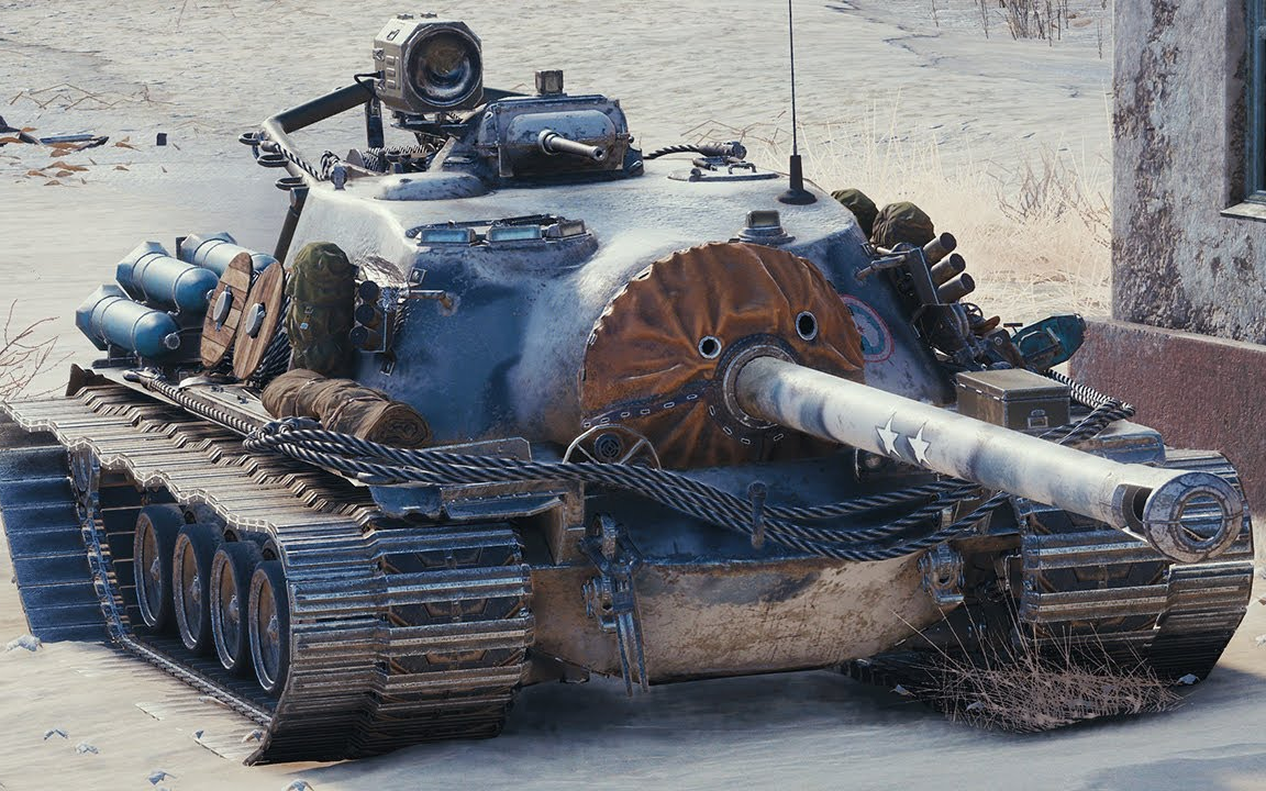 坦克世界t110e35杀104万伤害幽灵小镇