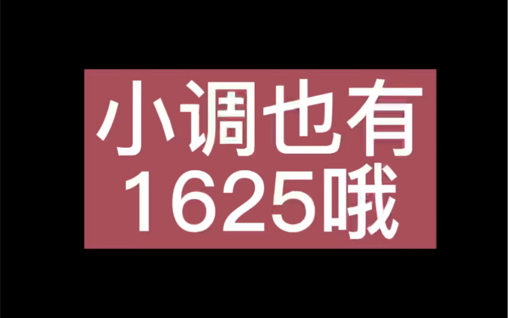 [图]小调版本1625