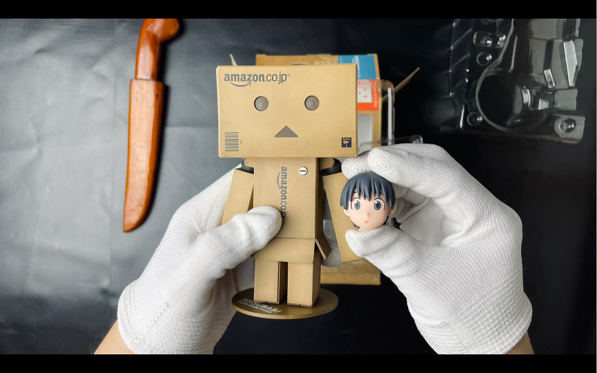 开箱手伴模型 Amazon JP ver Danboard 疗愈 纸盒人阿楞 阿愣 (助眠)哔哩哔哩bilibili