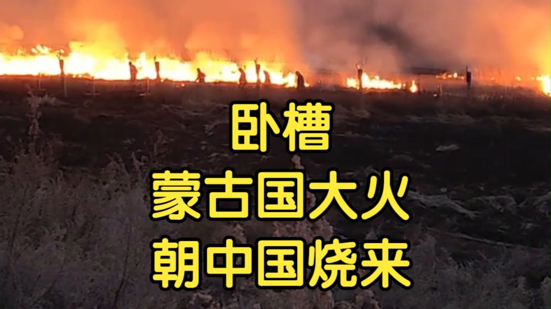 卧槽，蒙古国大火，朝中国烧来