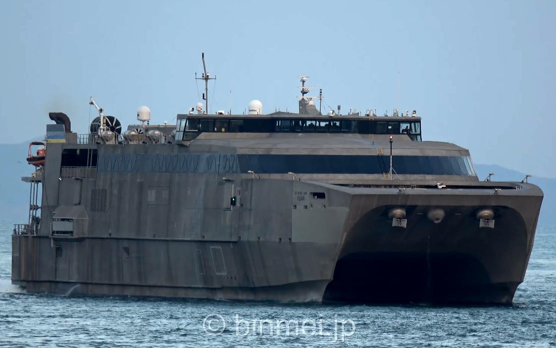 美国海军先锋级远征高速运输舰关岛号thst1关门西航20201