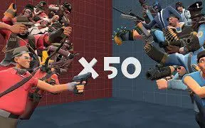 Скачать видео: 军团要塞2的50倍服Team Fortress 2 Multiplied By 50 [SFM]