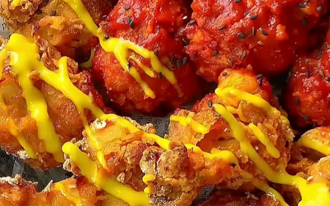 韩式双拼炸鸡 免油炸版!鲜嫩爆汁巨好吃