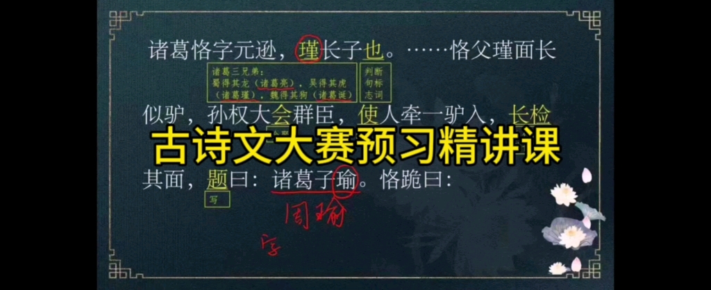 24年古诗文大赛预习精讲课程学习文言文35讲+诗词曲30讲+文言名句4讲哔哩哔哩bilibili