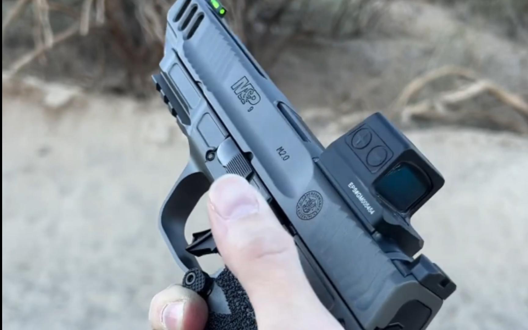 史密斯-韦森m&p 9"竞争者",真帅啊(为应用射击比赛专门设计的手枪