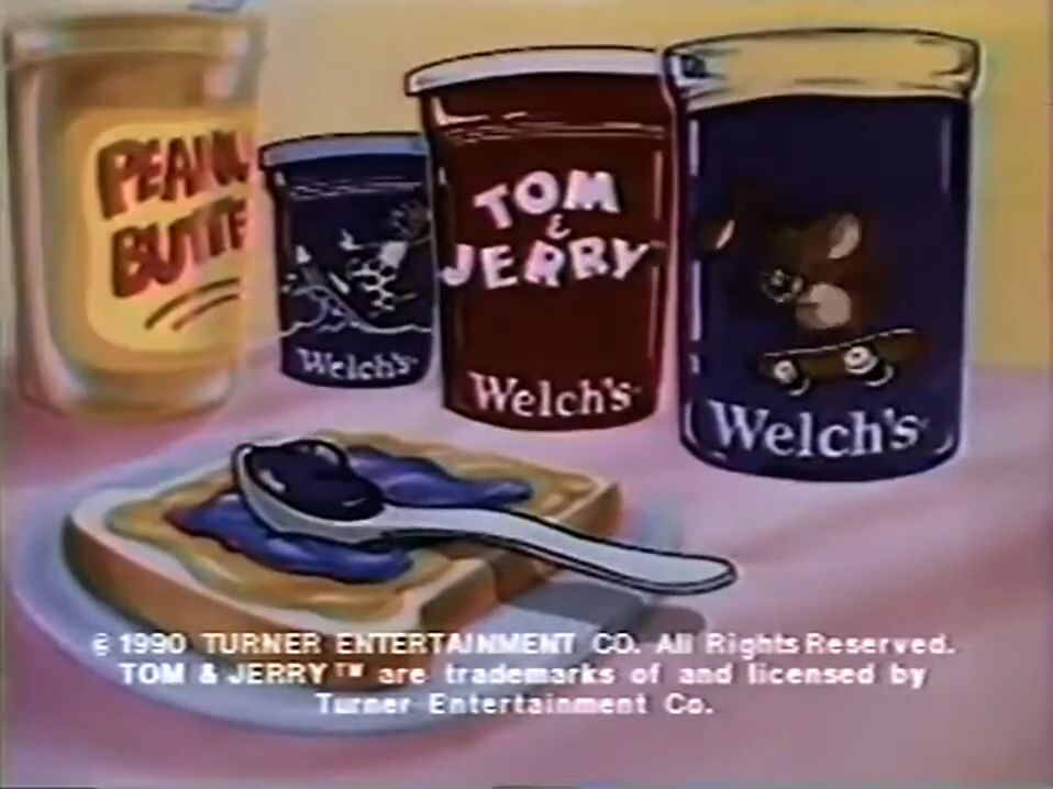 【英国广告】1990年英国Welch's猫和老鼠果酱广告