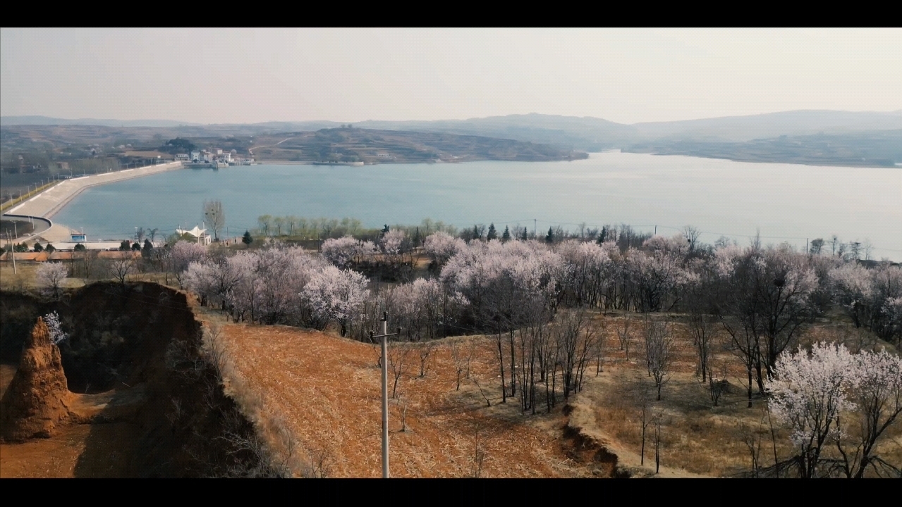 航拍家乡山西长治屯绛水库