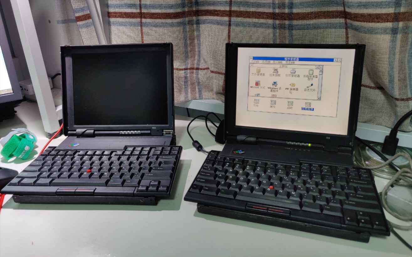 【带你看看】整备一台ibm 701c蝴蝶机,系统和驱动安装,改卡